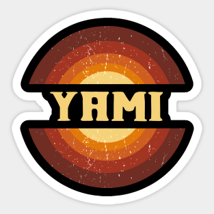 Vintage Proud Name Yami Birthday Gifts Circle Sticker